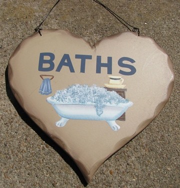 HP16 - Baths wood heart HP16 - Baths wood heart