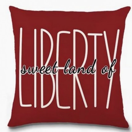 6VM69529Q5 Liberty Sweet land of Patriotic Pillow(no insert just pillow cover) 6VM69529Q5 Liberty Sweet land of Patriotic Pillow(no insert just pillow cover)