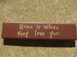  m9902h Home is where they love you wood block