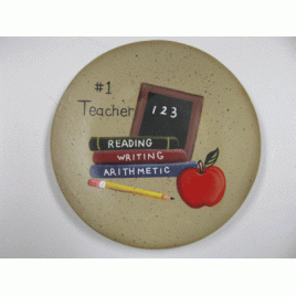 NEW-8 #1 Teacher wood Plate NEW-8 #1 Teacher wood Plate