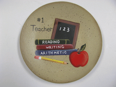 NEW-8 #1 Teacher wood Plate NEW-8 #1 Teacher wood Plate