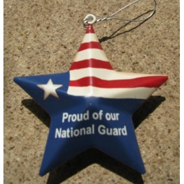 or-233 Proud of our National Guard metal ornament 