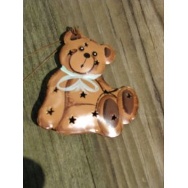 Christmas Ornament OR314 - 3DPunched Teddy Bear 
