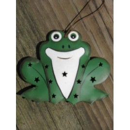Christmas Ornament OR-327 Frog Tin Christmas Ornament OR-327 Frog Tin