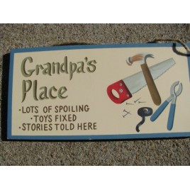 P35 - Grandpa's Place wood sign P35 - Grandpa's Place wood sign