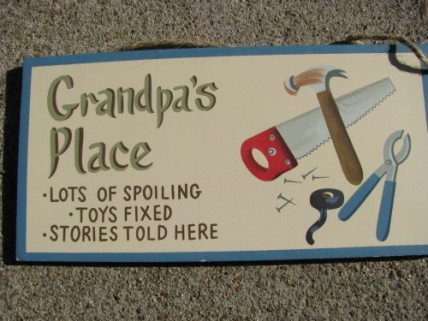 P35 - Grandpa's Place wood sign P35 - Grandpa's Place wood sign