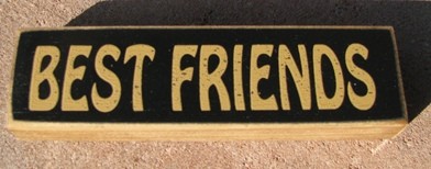 pb6122B - Best Friends wood block 