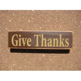 PBW960R - Give Thanks wood block 
