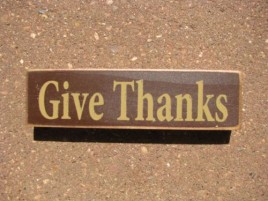 PBW960R - Give Thanks wood block 