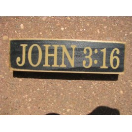 PBW975B - John 3:16 wood block PBW975B - John 3:16 wood block