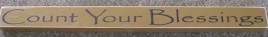 PBW808M-Count Your Blessings Wood Block 