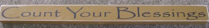 PBW808M-Count Your Blessings Wood Block PBW808M-Count Your Blessings Wood Block