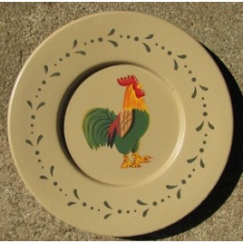  RPM10 - Rooster Wood Plate 