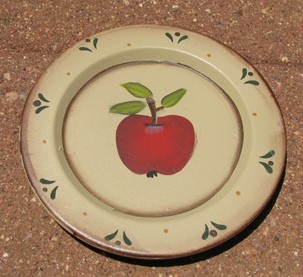 RPS1 - Small  Apple Wood Plate 