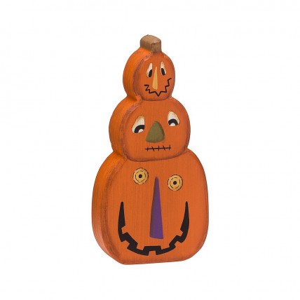 Stacked Pumpkin Wood RW-8566 Stacked Pumpkin Wood RW-8566