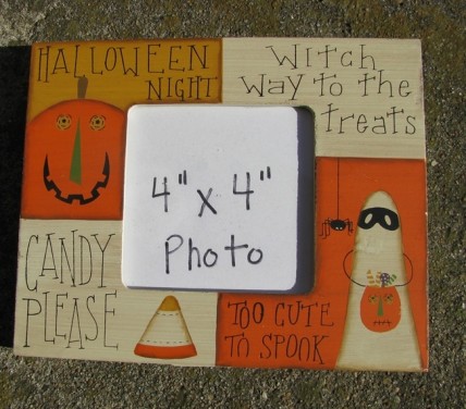 Halloween Night Photo Frame Wood RW-8547 Halloween Night Photo Frame Wood RW-8547