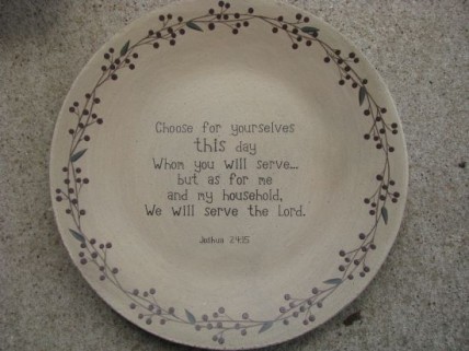 Primitive Wood Plate 32139-Serve the Lord Primitive Wood Plate 32139-Serve the Lord