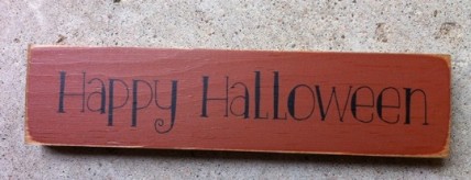 T2097 - Happy Halloween Wood Block T2097 - Happy Halloween Wood Block