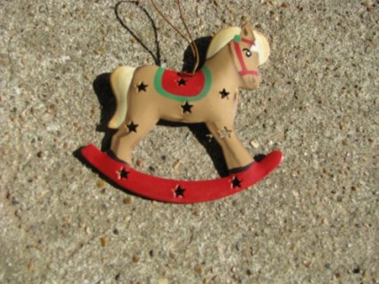 OR-346 Rocking Horse Metal Ornament OR-346 Rocking Horse Metal Ornament