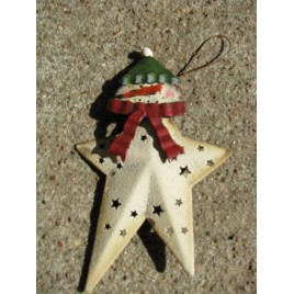 OR-351 Snowman metal ornament with Red Scarf OR-351 Snowman metal ornament with Red Scarf