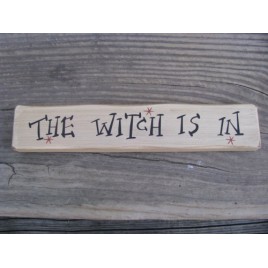M9030TWII-The Witch Is In wood block M9030TWII-The Witch Is In wood block