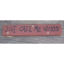M9030JCMW-Just Call me Wicked wood block M9030JCMW-Just Call me Wicked wood block
