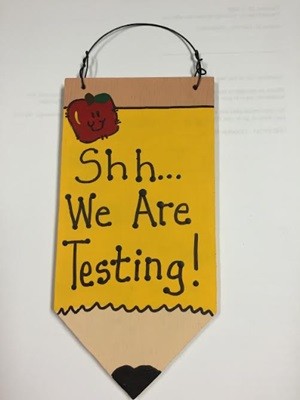 Teacher Gifts Wood Pencil Shh...We are Testing! Teacher Gifts Wood Pencil Shh...We are Testing!