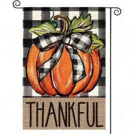 FQ2545716 Autumn Thankful pumpkin Garden Flag Double-Sided Pumpkin FQ2545716 Autumn Thankful pumpkin Garden Flag Double-Sided Pumpkin