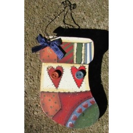 Wood Christmas Ornament wd1010 - christmas stocking Wood Christmas Ornament wd1010 - christmas stocking