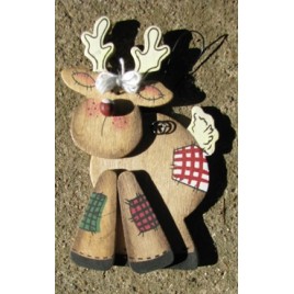 1092 - Reindeer Wood Ornament