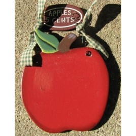 WD1105- Apple 5 Cents Wood Sign 