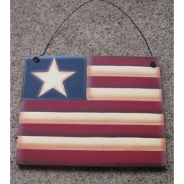 WD1155 - Patriotic Wood Flag WD1155 - Patriotic Wood Flag