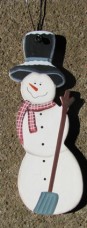 Snowman Christmas Ornament 1158 - Skinny Snowman Snowman Christmas Ornament 1158 - Skinny Snowman