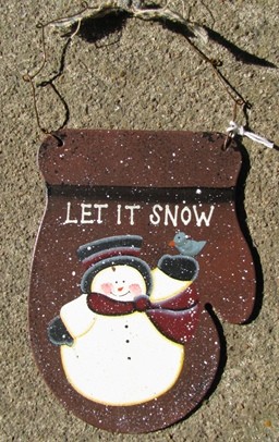 1166 - Tin Let It Snow Mitten 1166 - Tin Let It Snow Mitten