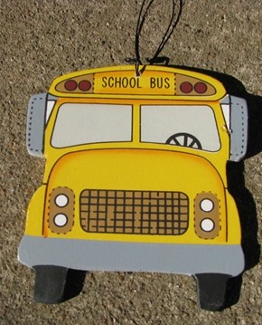 1224 - School Bus Wood Sign 1224 - School Bus Wood Sign