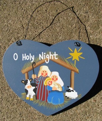 1330 - O Holy Night Wood Christmas Ornament 1330 - O Holy Night Wood Christmas Ornament