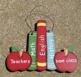 1368 - Teachers Have Class Wood Sign 