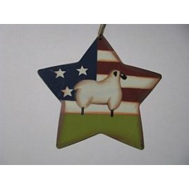 WD1381 - America Sheep Metal Star WD1381 - America Sheep Metal Star