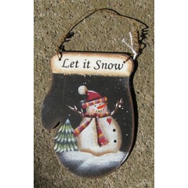 1395  - Tin Let It Snow Mitten