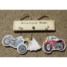 1500X - Motorcycle Rider wood sign