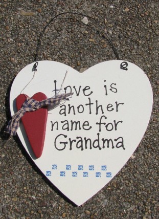 Wood Sign wd1610 - Love is Another Name for Grandma