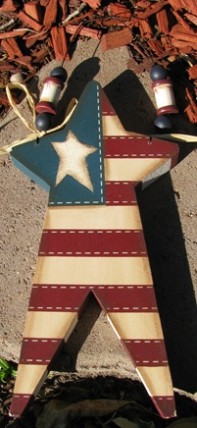 WD2101 - Patriotic wood Star WD2101 - Patriotic wood Star