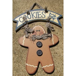  WD326 - Cookies 5 cents Gingerbread Wood 