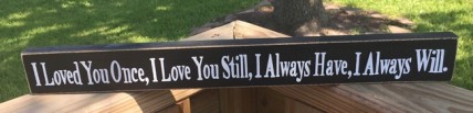 WD527L - Loved You Once Wood Block