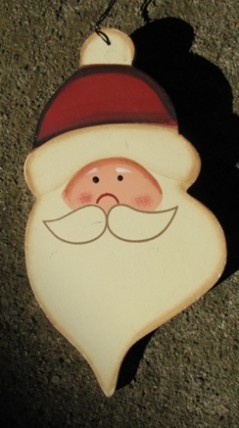 73 - Santa Face Wood Christmas Ornament 73 - Santa Face Wood Christmas Ornament