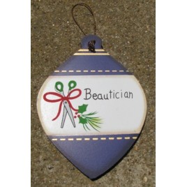 Wood Ball Christmas Ornament wd860 - Beautician Wood Ball Christmas Ornament wd860 - Beautician