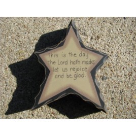 Primitive Wood WD901 - This is the day the Lord hath made Standing Star Primitive Wood WD901 - This is the day the Lord hath made Standing Star