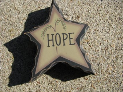 Primitive Wood WD903 - Hope Standing Star Primitive Wood WD903 - Hope Standing Star