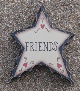 Primitive Wood WD907 - Friends Standing Star Primitive Wood WD907 - Friends Standing Star