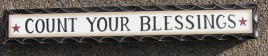 wd950 - Count Your Blessings Wood Block 
